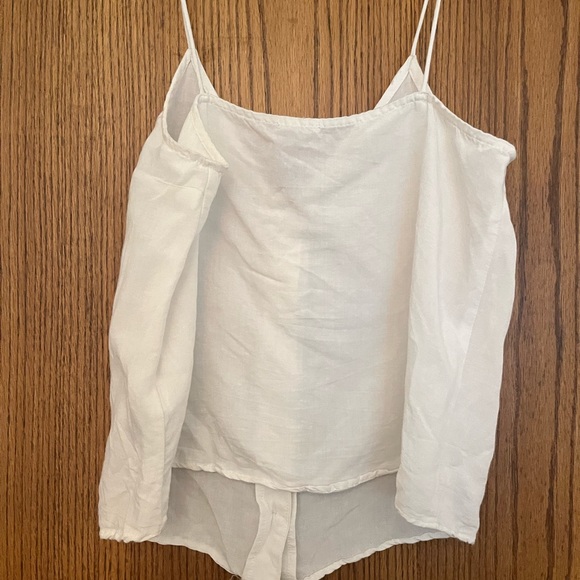 OYSHO White Linen Button Cami - Picture 5 of 5